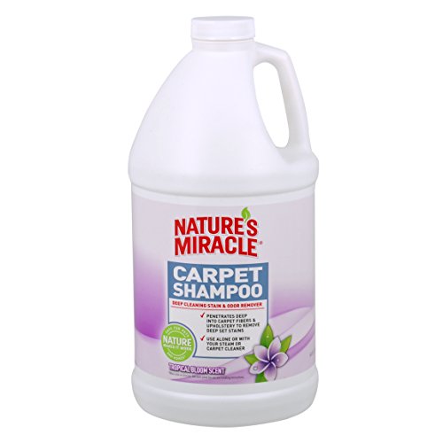 0018065053992 - NATURE'S MIRACLE TROPICAL BLOOM SCENT DEEP CLEANING CARPET SHAMPOO, 1/2 GAL
