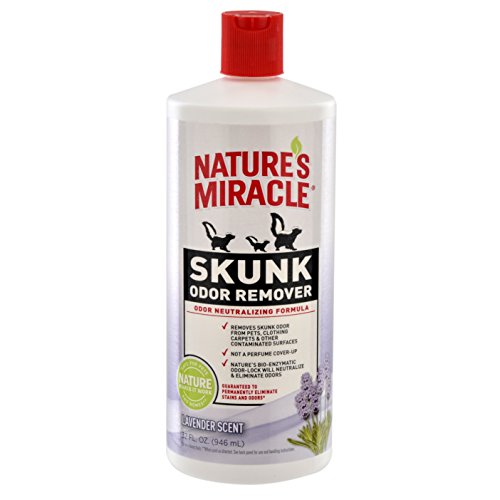 0018065055705 - NATURE'S MIRACLE SKUNK ODOR REMOVER, 32-OUNCE, LAVENDER (NM-5570)