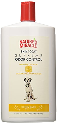 0018065060952 - NATURE'S MIRACLE SUPREME ODOR CONTROL NATURAL OATMEAL SHAMPOO & CONDITIONER, 32