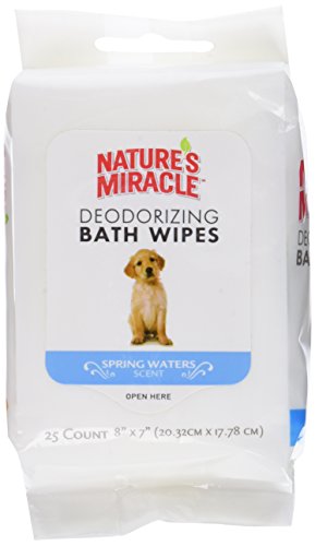 0018065070111 - NATURE'S MIRACLE DEODORIZING BATH WIPES - SPRING WATERS SCENT - 25 COUNT
