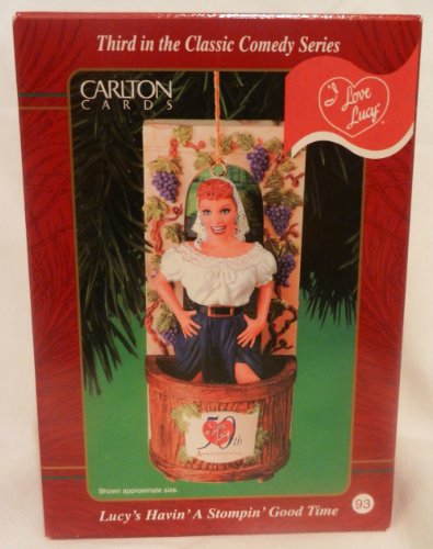 0018100721152 - I LOVE LUCY LUCY'S HAVIN' A STOMPIN' GOOD TIME CARLTON CARDS ORNAMENT