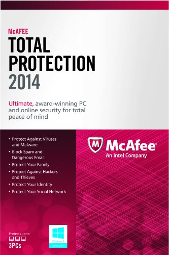 0181268453828 - MCAFEE TOTAL PROTECTION 3PC 2014 (FREE UPGRADE 2015 / 2016 )
