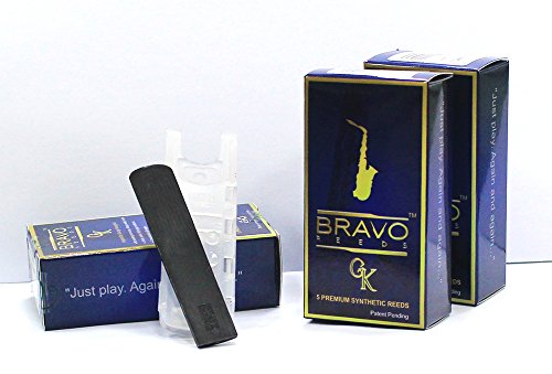 0181816000979 - BRAVO BR-AS30 ALTO SAXOPHONE SYNTHETIC REEDS, STRENGTH 3.0, BOX OF 5