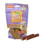 0018214824084 - HAPPY TIME! NATURAL EDIBLE PUPPY CHEWS PUPPY SMALL 8 CHEWS