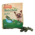 0018214824534 - MINI NUTRI DENTAL EXTRA FRESH EDIBLE DENTALAL DOG CHEW CHEWS 18 PACK/MINI