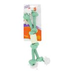 0018214827122 - DURA TOY DENTAL KNOT TRIPLE ROPE DOG TOY