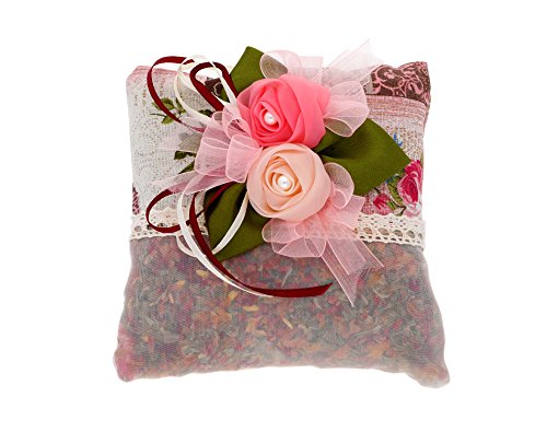0018227119580 - 200G ELEGANT DESIGN, GENUINE NATURAL FRESHENER AND TRADITIONAL AIR PURIFYING BAG WITH SUBTLE ROSE FRAGRANCE – ODOR MOISTURE ABSORBER - 100% BAMBOO CHARCOAL BAGS OR SACHETS NONTOXIC ANTI ALLERGEN