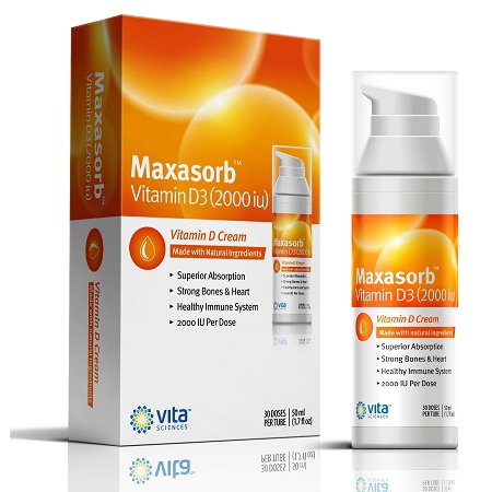 0182273000250 - MAXASORB BIOACTIVE D3 CREAM 2,000 IU. HIGH BIOAVAILABILITY AND FULL ABSORPTION. BOOST IMMUNITY & WELLBEING. GOOD FOR PSORIASIS. EFFECTIVE NATURAL ALOE & COCONUT OIL BASE.