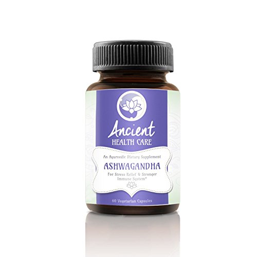 0018227836739 - ANCIENT HEALTH CARE PREMIUM ASHWAGANDHA (WITHANIA SOMNIFERA, INDIAN GINSING) AYUREVEDIC HERB - ANXIETY RELIEF & STRESS SUPPORT - 7% WITHANOLIDES - 300MG - 60 VEGGIE CAPSULES - MADE IN USA