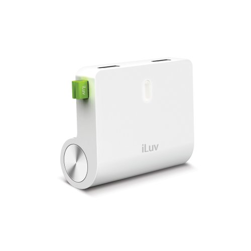 0182682307841 - ROCKWALL BY ILUV (COMPACT ON-THE-GO 2 USB PORT AC CHARGER) FOR APPLE IPHONE, APPLE IPAD, SAMSUNG GALAXY, SAMSUNG NOTE, LG, HTC, GOOGLE AND OTHER USB DEVICES