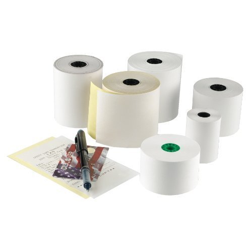 0018291073238 - NATIONAL CHECKING COMPANY WHITE 1 PLY REGISTER ROLL TAPE, 3.13 INCH -- 30 ROLLS PER CASE.