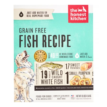0183413001908 - THE HONEST KITCHEN ZEAL: GRAIN FREE WHITE FISH DOG FOOD, 10 LB