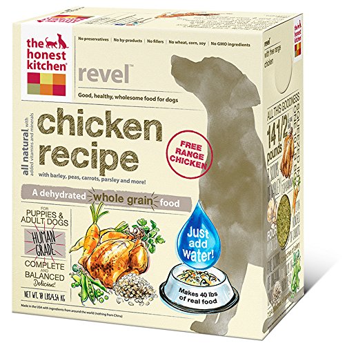 0183413004534 - THE HONEST KITCHEN REVEL CHICKEN AND WHOLE GRAIN DOG FOOD, 10-POUND
