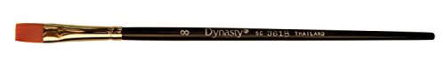 0018376020058 - DYNASTY B-410 FLAT SHADER GOLDEN SYNTHETIC LONG WOOD HANDLE PAINT BRUSH, SIZE 8
