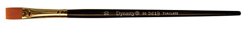 0018376020065 - DYNASTY B-410 FLAT SHADER GOLDEN SYNTHETIC LONG WOOD HANDLE PAINT BRUSH, SIZE 10