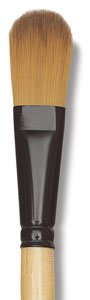 0018376061310 - DYNASTY BLACK GOLD SERIES SYNTHETIC BRUSHES SHORT HANDLE 1/2 IN. OVAL WASH