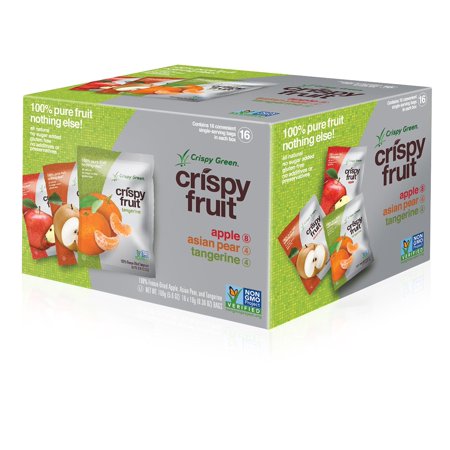 0185255000262 - CRISPY GREEN 100% FREEZE-DRIED FRUITS, FRUIT VARIETY PACK, 16 COUNT, 5.6 OUNCE