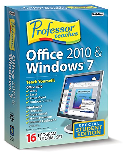 0018527105702 - INDIVIDUAL SOFTWARE PROFESSOR TEACHES OFFICE 2010 AND WINDOWS 7 ACADEMIC (WIN)