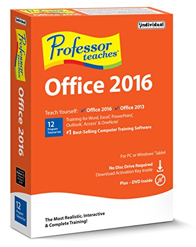 0018527112113 - INDIVIDUAL SOFTWARE PROFESSOR TEACHES OFFICE 2016