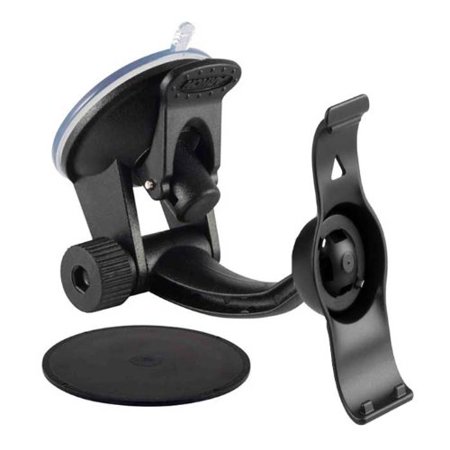 0186589002687 - CHARGERCITY EXCLUSIVE GARMIN NUVI 40 GPS SUCTION CUP MOUNT + DEDICATED BRACKET CRADLE WITH MULTI ANGEL VIEWING ADJUSTABLE ARM AND DASHBOARD ADHESIVE DISK KIT (COMPARE TO GARMIN 010-11765-01 MOUNT)