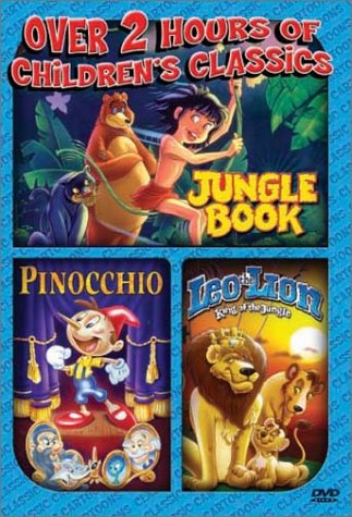 0018713815415 - JUNGLE BOOK, PINOCCHIO & LEO THE LION: KING OF THE JUNGLE (JETLAG PRODUCTIONS, GOLDEN FILMS)