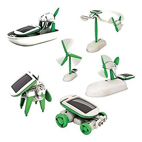 0018717076317 - CREATIVE DIY 6 IN 1 EDUCATIONAL LEARNING POWER SOLAR ROBOT KIT KIDS TOY SCIENCE & NATURE