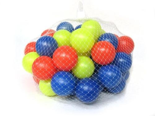 0018717154282 - BAG OF 60 TOY BALLS-SOFT PLASTIC BALLS-EVERYDAY PLAY- SMALL PIT BALLS (1.75)