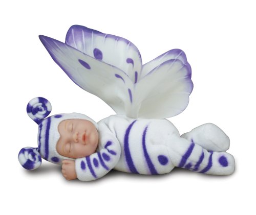 0018876791168 - ANNE GEDDES BEAN FILLED COLLECTION 9 BABY BUTTERFLIES WHITE LILAC