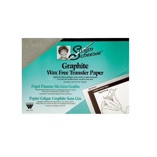 0018918082056 - SUSAN SCHEEWE WAX FREE TRANSFER PAPER PACKAGE OF 6 SHEETS 8.5 INCHES X 12 INCHES BY MARTIN F WEBER