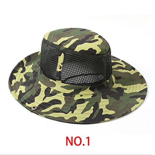 0019005496107 - M-EGAL MENS CAMPING HIKING FISHING WIDE BRIM CAMOUFLAGE SUN HAT A #