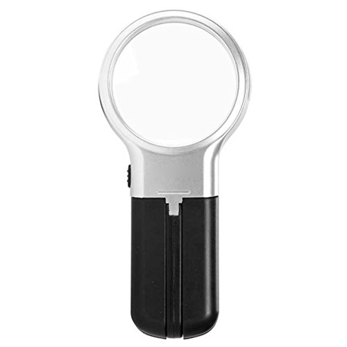 0019005498606 - M-EGAL MAGNIFYING GLASS WITH FOLDING STAND AND LED LIGHT - BEST HAND HELD