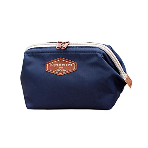 0019005573266 - M-EGAL MULTI-USE COSMETIC MAKEUP TRAVEL CASE ORGANIZER BAG POUCH DEEP BLUE