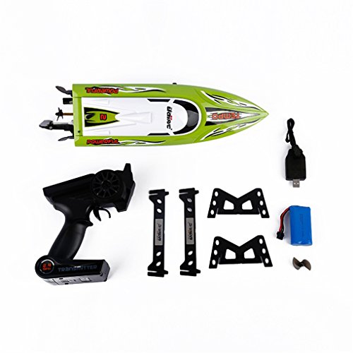 0019005909423 - RBWINNER 2.4G RC 30KM/H PLASTIC RACING RC BOAT SPEEDBOAT REMOTE CONTROLLER FOR UDI002 - GREEN