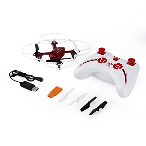 0019005909492 - RBWINNER 2.4G 4CH 6 AXIS RC QUADCOPTER WIRELESS RADIO REMOTE CONTROL PLASTIC WITH HD 2.0MP CAMERA FOR SYMA X11C - RED