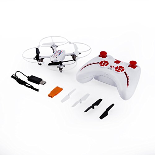 0019005909508 - RBWINNER 2.4G 4CH 6 AXIS RC QUADCOPTER WIRELESS RADIO REMOTE CONTROL PLASTIC WITH HD 2.0MP CAMERA FOR SYMA X11C - WHITE