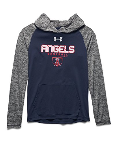0190078924138 - UNDER ARMOUR BIG BOYS' LOS ANGELES ANGELS UA TECH™ HOODIE YOUTH LARGE MIDNIGHT NAVY