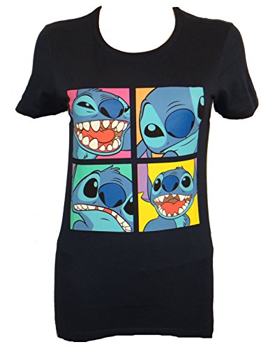 0190121083447 - DISNEY LILO AND STITCH FOUR BOXES JUNIORS T-SHIRT (EXTRA LARGE,NAVY)