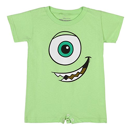 0190121089838 - MONSTERS INC I AM MIKE BABY ROMPER - GREEN (18-24)