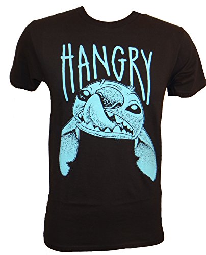 0190121093354 - DISNEY LILO AND STITCH HANGRY T-SHIRT (EXTRA LARGE,BLACK)