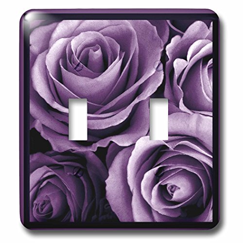 0190133085415 - 3DROSE LSP_29807_2 CLOSE UP OF DREAMY LAVENDER PURPLE ROSE BOUQUET DOUBLE TOGGLE SWITCH