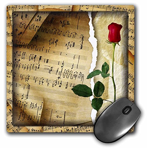 0190133101405 - 3DROSE MUSIC FOR A ROSE MOUSE PAD, 8 X 8 (MP_41331_1)