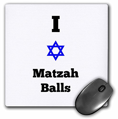 0190133477623 - BROOKLYNMEME FUNNY SAYING - I LOVE MATZAH BALLS - MOUSE PADS (MP_222120_1)
