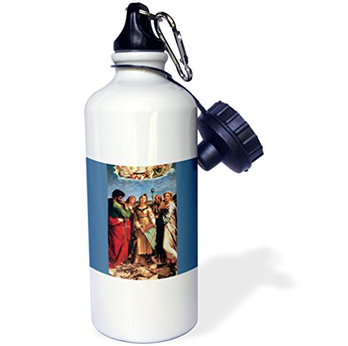 0190133699247 - 3DROSE ST CECILIA WITH ATTENDANT SAINTS 1515 BY RAPHAEL, SPORTS WATER BOTTLE, 21
