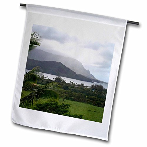 0190133814510 - 3DROSE HANALEI BAY, KAUAI ISLAND, HAWAII, USA - DAVID R. FRAZIER - GARDEN FLAG, 12 BY 18