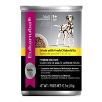 0019014029280 - EUKANUBA ADULT GROUND ENTREE CHICKEN AND RICE CANNED DOG FOOD 12-13.2-OZ CANS