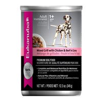 0019014029334 - EUKANUBA CUTS MIXED GRILL CHICKEN & BEEF CANNED DOG FOOD, 12.3-OZ, CASE OF 12