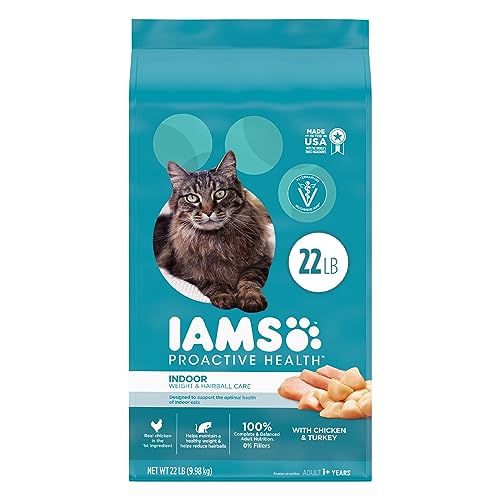 0019014712335 - IAMS PROACTIVE HEALTH INDOOR WEIGHT AND HAIRBALL CARE DRY CAT FOOD 22 POUNDS