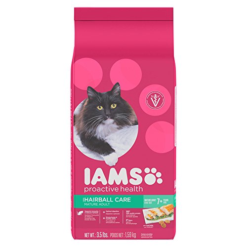 0019014712533 - IAMS PROACTIVE HEALTH MATURE ADULT HAIRBALL CARE DRY CAT FOOD 3.5 POUNDS