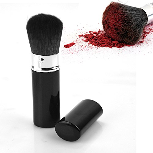 0190149025931 - BEYOUNG(TM) RETRACTABLE KABUKI BRUSH - INCREDIBLY SOFT MAKEUP BRUSH FOR CONCEALER BRONZER CONTOURING LIQUID OR POWDER BLUSHER - GREAT FOR TRAVEL AND QUICK TOUCH UPS (BLACK)