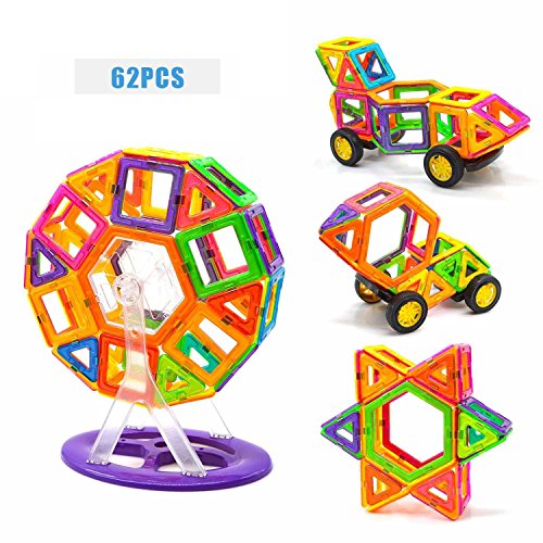 0190149102595 - BEYOUNG® MAGNETIC BLOCKS, MAGNETIC TILES BUILDING BLOCKS MAGNETIC CONSTRUCTION SET EDUCATIONAL STACKING TOYS